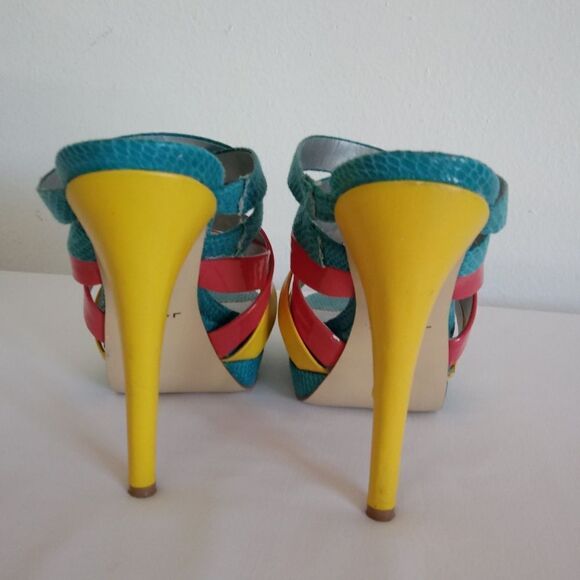loey strapped Heeled Platform Multicolor S… - Picture 5 of 7